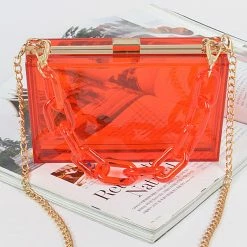 Head Over Heels: All In One Boutique Acrylic Clutch- Red