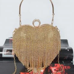 Head Over Heels: Bundle And Shoetique Mad In Love Bag- Gold