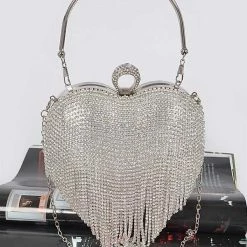 Head Over Heels: Bundle And Shoetique Mad In Love Bag- Silver