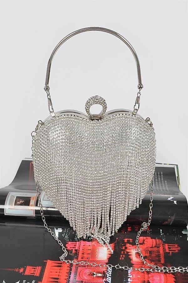 Head Over Heels: Bundle And Shoetique Mad In Love Bag- Silver