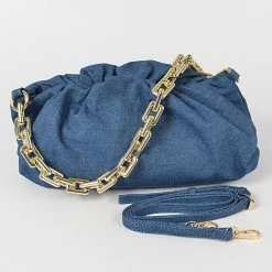 Head Over Heels: Bundle And Shoetique Scrunch Satchel- Dark Denim Accessories