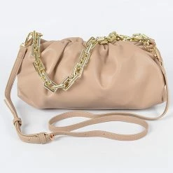 Head Over Heels: Bundle And Shoetique Accessories Scrunch Satchel- Nude