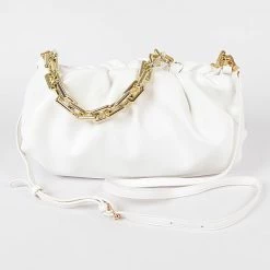 Head Over Heels: Bundle And Shoetique Scrunch Satchel- White Accessories