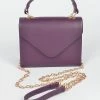 Head Over Heels: All In One Boutique Accessories Leather Satchel- Purple
