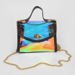 Head Over Heels: Bundle And Shoetique Accessories Holo Satchel- Black