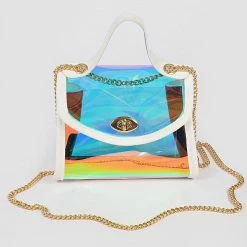 Head Over Heels: Bundle And Shoetique Holo Satchel- White Accessories