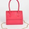 Head Over Heels: Bundle And Shoetique Accessories Mini Croc Satchel- Pink