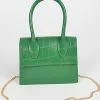 Head Over Heels: Bundle And Shoetique Mini Croc Satchel- Green