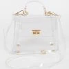 Head Over Heels: All In One Boutique Clear Satchel- Gold Accessories