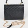 Head Over Heels: All In One Boutique Braided Satchel- Black