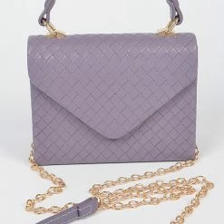 Head Over Heels: All In One Boutique Braided Satchel- Purple