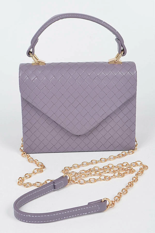 Head Over Heels: All In One Boutique Braided Satchel- Purple