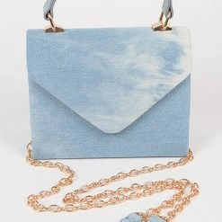 Head Over Heels: Bundle And Shoetique Denim Satchel- Light Blue Accessories
