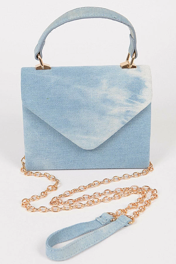 Head Over Heels: Bundle And Shoetique Denim Satchel- Light Blue Accessories