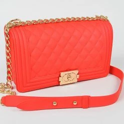 Head Over Heels: Bundle And Shoetique Luxe Jelli Handbag- Red Accessories