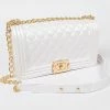 Head Over Heels: Bundle And Shoetique Luxe Jelli Handbag- White Accessories