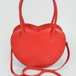 Head Over Heels: Bundle And Shoetique Large Heart Bag- Red