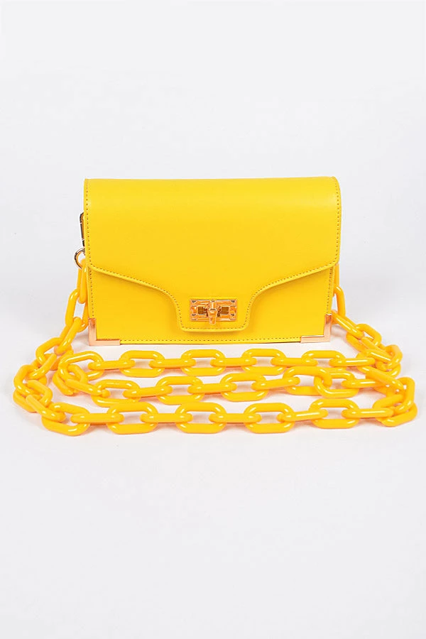 Head Over Heels: Bundle And Shoetique Linked Up Bag- Yellow Accessories