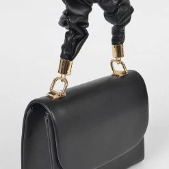 Head Over Heels: Bundle And Shoetique Accessories Scrunch Handle Satchel- Black