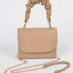 Head Over Heels: Bundle And Shoetique Scrunch Handle Satchel-Nude Accessories