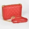Head Over Heels: Bundle And Shoetique Accessories Quilted Clutch- Red