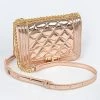 Head Over Heels: Bundle And Shoetique Quilted Clutch- Rose Gold