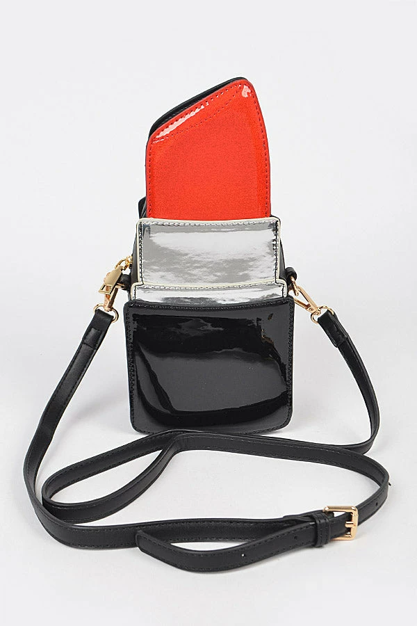 Head Over Heels: Bundle And Shoetique Accessories Lipstick Clutch- Red