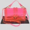 Head Over Heels: Bundle And Shoetique Clear Spiked Satchel- Pink