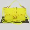 Head Over Heels: Bundle And Shoetique Accessories Clear Spiked Satchel- Yellow