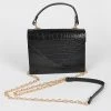 Head Over Heels: Bundle And Shoetique Croc Satchel- Black Accessories