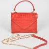 Head Over Heels: Bundle And Shoetique Croc Satchel- Red