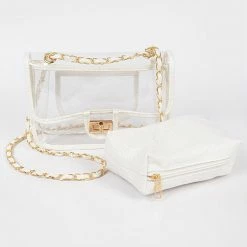 Head Over Heels: Bundle And Shoetique Accessories Simple Enough Handbag- White