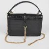 Head Over Heels: Bundle And Shoetique Croc Box Bag- Black Accessories