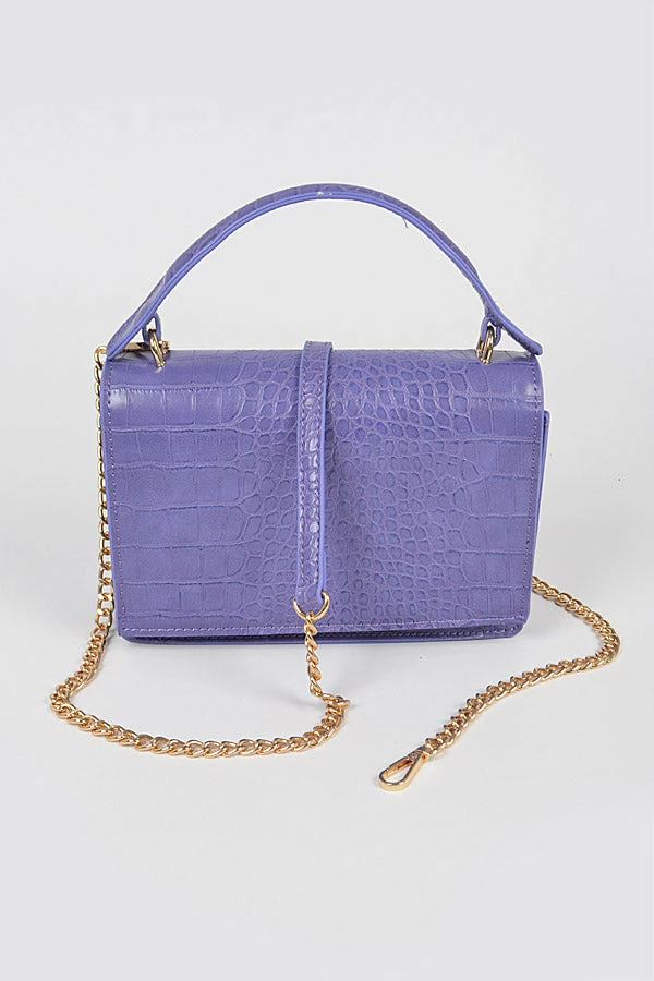 Head Over Heels: Bundle And Shoetique Croc Box Bag- Lavender Accessories