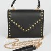 Head Over Heels: All In One Boutique Accessories Spiked Satchel- Black