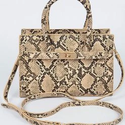 Head Over Heels: All In One Boutique Missy Satchel- Brown Snake