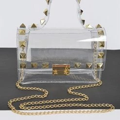 Head Over Heels: All In One Boutique Big Stud Bag- Gold