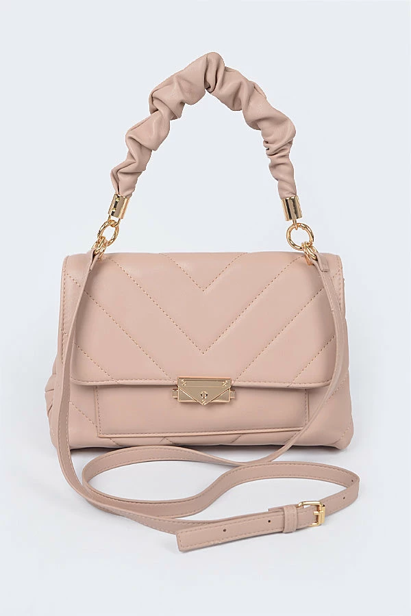 Head Over Heels: All In One Boutique Angie Satchel- Nude Accessories