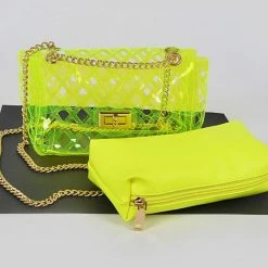 Head Over Heels: All In One Boutique Neon Lights Satchel- Yellow Accessories