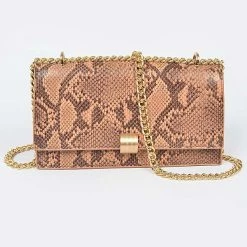 Head Over Heels: All In One Boutique Kate Satchel- Brown Snake