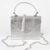 Head Over Heels: All In One Boutique Metallic Snake Satchel- Silver Accessories