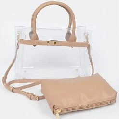 Head Over Heels: Bundle And Shoetique Missy Satchel- Nude