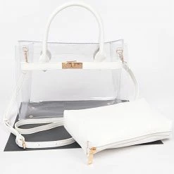 Head Over Heels: Bundle And Shoetique Missy Satchel- White