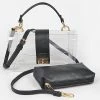Head Over Heels: Bundle And Shoetique Accessories Preppy Satchel-Black