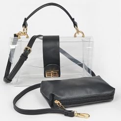 Head Over Heels: Bundle And Shoetique Accessories Preppy Satchel-Black