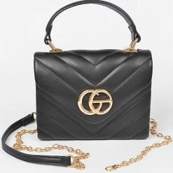 Head Over Heels: Bundle And Shoetique Accessories Rich Looks Bag- Black