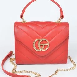 Head Over Heels: Bundle And Shoetique Accessories Rich Looks Bag- Red