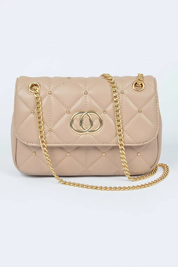 Head Over Heels: Bundle And Shoetique Accessories Luxury Satchel- Nude