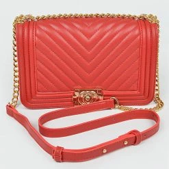 Head Over Heels: All In One Boutique Quilt Handbag- Red Accessories