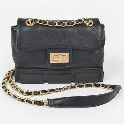 Head Over Heels: All In One Boutique Lugg Satchel- Black